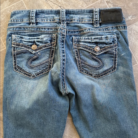 Silver SUKI slim boot cut W30/L31 Classic Blue Denim Jeans - Picture 6 of 11